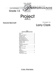 Project March band score cover